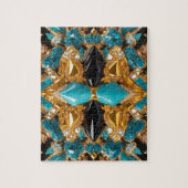 Puzzel abstract modern ontwerp Bahama kleuren (Verticaal)