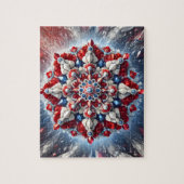 Puzzel abstract modern ontwerp Noorwegen Kleuren (Verticaal)