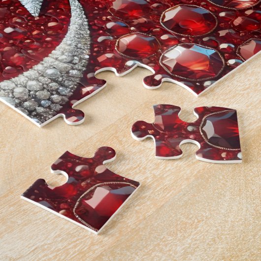 Puzzel abstracte Turkse kleuren Legpuzzel (Zijkant)