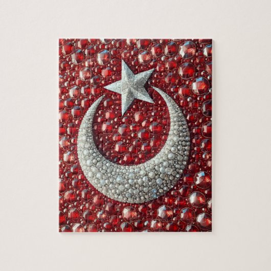 Puzzel abstracte Turkse kleuren Legpuzzel (Verticaal)