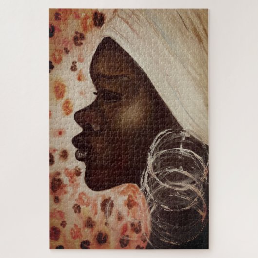 Puzzel Afrikaanse vrouw (Verticaal)