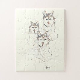 Puzzel " Alaskan Husky