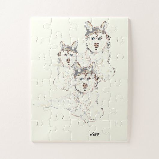 Puzzel " Alaskan Husky (Verticaal)