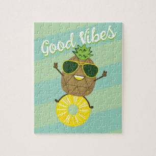 Puzzel   Ananas karakter goede vibes