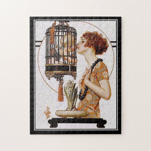 Puzzel Antieke dame babykooi (Verticaal)
