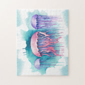 Puzzel - Aquarel Serie: Bloeiende kwal (Verticaal)