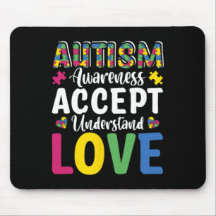 Puzzel Autisme Bewustzijn Accepteer Begrijp Liefde Muismat