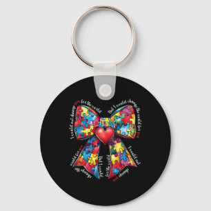 Puzzel Autisme Lint Coquette Autisme Boog Autisme Sleutelhanger