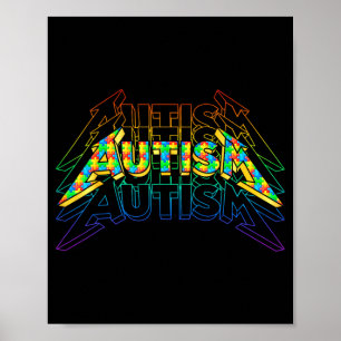 Puzzel Autisme Skelet Meme Metaal Rock Muziek Mann Poster