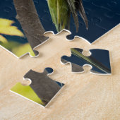 Puzzel Autumn Tree Vibrant Budgie Bird (Zijkant)