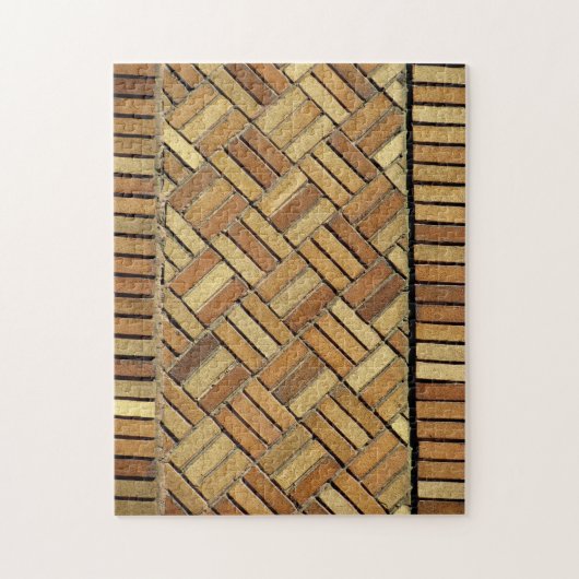 Puzzel - Basketweave bakstenen patroon (Verticaal)