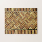 Puzzel - Basketweave bakstenen patroon Legpuzzel (Horizontaal)