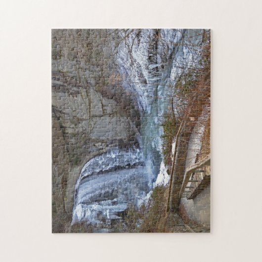 puzzel - Bevroren, Herfsten van glas Legpuzzel (Verticaal)