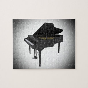 Puzzel: Black Grand Piano Legpuzzel