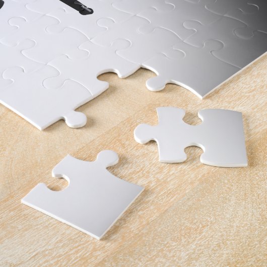 Puzzel: Black Grand Piano Legpuzzel (Zijkant)