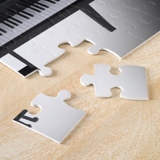 Puzzel: Black Grand Piano Legpuzzel (Zijkant)