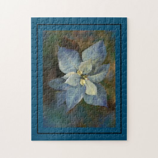 Puzzel - Blauwe Poinsettia (Verticaal)