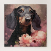 Puzzel Bloem Hond (Verticaal)