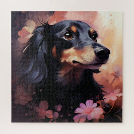 Puzzel Bloem Hond 5