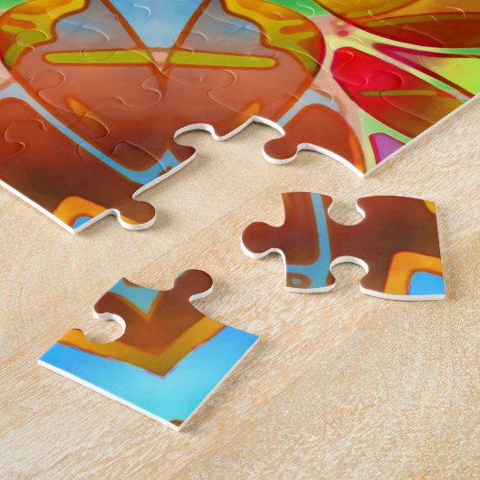 Puzzel Bloemen Fractal Art G410 Legpuzzel (Zijkant)