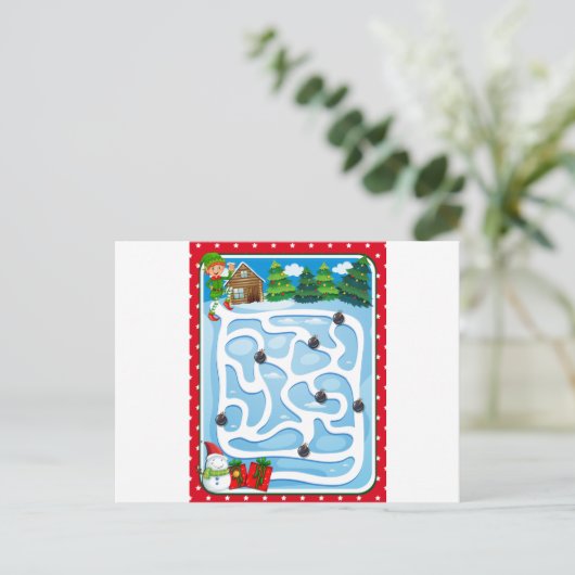 Puzzel Briefkaart (Staand voorkant)