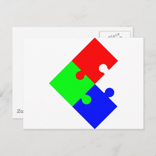 puzzel briefkaart (Voorkant / Achterkant)