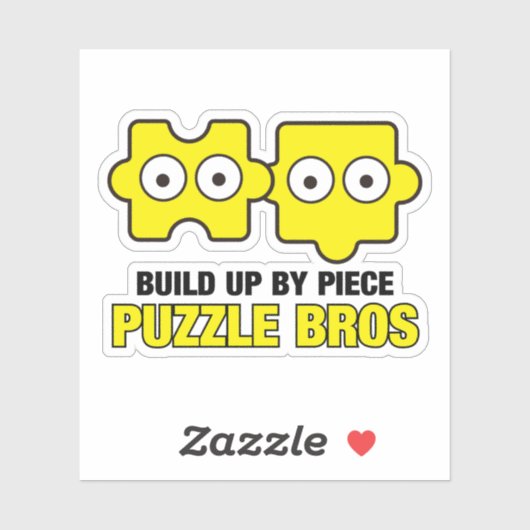 Puzzel Bros Sticker (Vel)