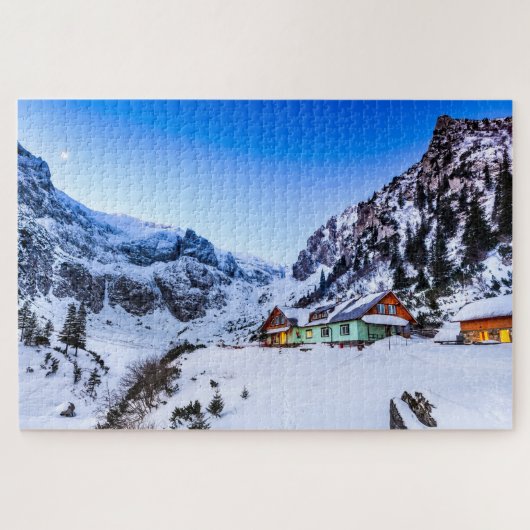 Puzzel cabine in de bergen Roemenië (Horizontaal)