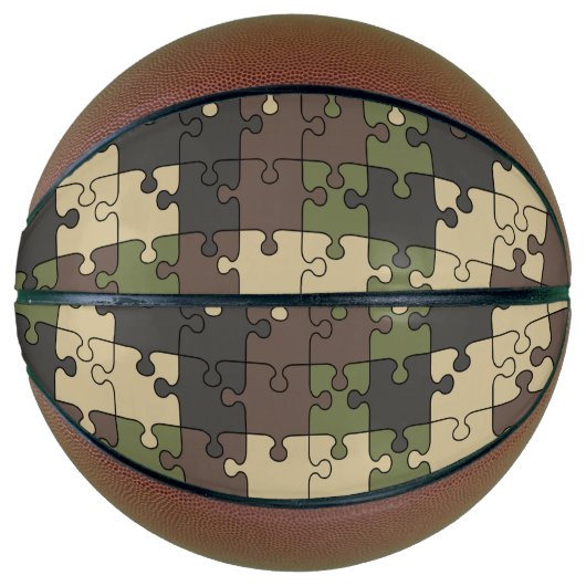 Puzzel camouflage Basketbal (Voorkant)