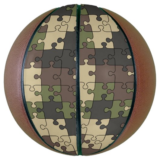 Puzzel camouflage Basketbal (Verticaal)