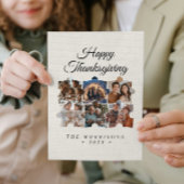 Puzzel Collage 6 Foto Canvas Gelukkig Thanksgiving Feestdagenkaart