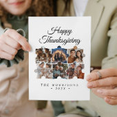 Puzzel Collage 6 foto Happy Thanksgiving Feestdagenkaart