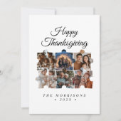 Puzzel Collage 6 foto Happy Thanksgiving Feestdagenkaart (Voorkant)
