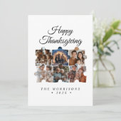 Puzzel Collage 6 foto Happy Thanksgiving Feestdagenkaart (Staand voorkant)