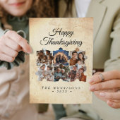 Puzzel Collage 6 Foto Rustiek Happy Thanksgiving Feestdagenkaart