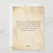 Puzzel Collage 6 Foto Rustiek Happy Thanksgiving Feestdagenkaart (Achterkant)