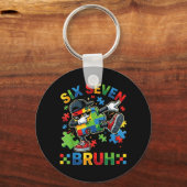 Puzzel Dabbing Bruh 67 Zes Zeven Jongens Kinderen Sleutelhanger (Voorkant)
