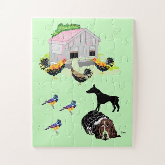 Puzzel: Dag op de farn Legpuzzel (Verticaal)