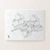 Puzzel: Dansende Arabische paarden Legpuzzel (Horizontaal)