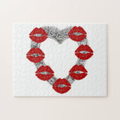 Puzzel Diamanten Hart Met Kusjes (Horizontaal)