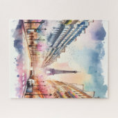 Puzzel Eiffeltoren Parijs met giftbox Legpuzzel (Horizontaal)