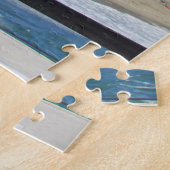 Puzzel - Enkele Pelikaan op de Pier Legpuzzel (Zijkant)