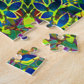 Puzzel Fractal Bloemen Abstract G89 Legpuzzel (Zijkant)