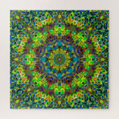 Puzzel Fractal Bloemen Abstract G89 Legpuzzel (Horizontaal)