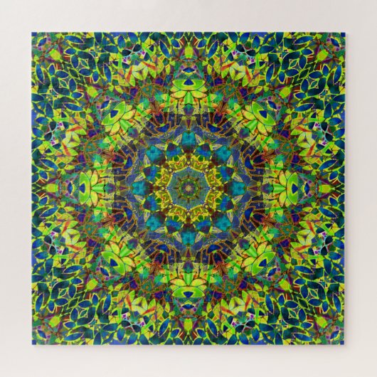 Puzzel Fractal Bloemen Abstract G89 Legpuzzel (Horizontaal)