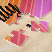 Puzzel Fun 5 Familiefoto's en Naam Legpuzzel (Zijkant)