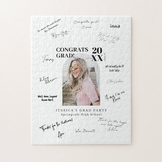 Puzzel-gastenboek voor afstuderen legpuzzel