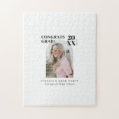 Puzzel-gastenboek voor afstuderen legpuzzel (Verticaal)