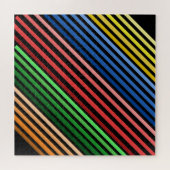 Puzzel - Gekleurde lijnen op zwart (Horizontaal)