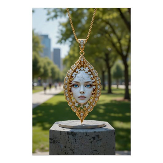 Puzzel Gezicht hanger Perfect Poster (Voorkant)